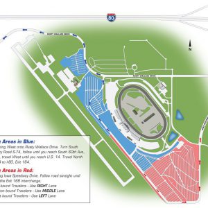 NASCAROut1024 Iowa NASCAR Parking Map